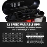 Baumr-AG DP15 600W 10" Pedestal Bench Drill Press, 12 Speeds, 16mm Chuck (DP15 II) - Image 6