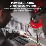 Baumr-AG 600W 12" Pedestal Bench Drill Press, 12 Speeds, 16mm Chuck (DP17) - Image 3