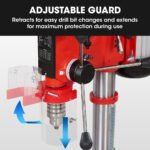 Baumr-AG 600W 12" Pedestal Bench Drill Press, 12 Speeds, 16mm Chuck (DP17) - Image 7