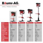 Baumr-AG 420W Drill Press Pedestal Benchtop Stand Pillar Variable Speed - Image 6