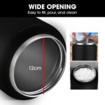 BAUMR-AG 3.8L Double Wall Insulated Stainless Steel Water Bottle, Drink Jug with Handle, Black - Image 6