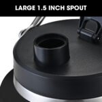 BAUMR-AG 3.8L Double Wall Insulated Stainless Steel Water Bottle, Drink Jug with Handle, Black - Image 7