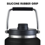 BAUMR-AG 3.8L Double Wall Insulated Stainless Steel Water Bottle, Drink Jug with Handle, Black - Image 9