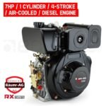 Baumr-AG 7HP DIESEL Stationary Engine 4 Stroke OHV Horizontal Shaft Motor - Image 2
