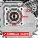 Baumr-AG 6.5HP Petrol Engine Stationary Motor OHV Horizontal Shaft Electric Start Recoil - Image 3