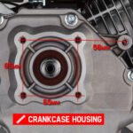 Baumr-AG 6.5HP Petrol Stationary Engine Motor 4-Stroke OHV Horizontal Shaft Recoil Start - Image 3