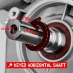 Baumr-AG 13HP Petrol Stationary Engine OHV 4 Stroke Horizontal Shaft Electric Start Motor - Image 3