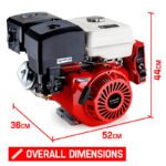 Baumr-AG 13HP Petrol Stationary Engine OHV 4 Stroke Horizontal Shaft Electric Start Motor - Image 5