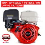 Baumr-AG 13HP Petrol Stationary Engine 4-stroke OHV Motor Horizontal Shaft Recoil Start - Image 3