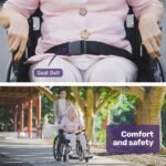 EQUIPMED 24 Inch Folding Wheelchair with Park Brakes, 136kg Capacity, 51cm Wide Seat, Black - Image 10