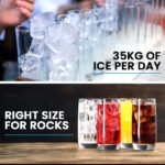 POLYCOOL Commercial Ice Maker Machine, up to 35kg/24hr, Timer & Self Cleaning Programs - Image 3