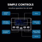POLYCOOL Commercial Ice Maker Machine, up to 35kg/24hr, Timer & Self Cleaning Programs - Image 5