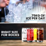 POLYCOOL Commercial Ice Maker Machine, up to 75kg/24hr, Timer & Self Cleaning Programs - Image 3