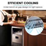 POLYCOOL Commercial Ice Maker Machine, up to 75kg/24hr, Timer & Self Cleaning Programs - Image 5