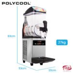 POLYCOOL 12L Single Tank Commercial Slush Machine, Digital Control Panel, SAA Approved, Juice and Frozen Slushy Maker - Image 11