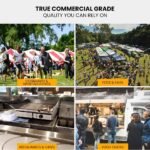 THERMOMATE Commercial Electric Griddle TH-G04, 2400W 55x35cm Half Ribbed Surface - Image 10