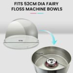 EUROCHEF Commercial Fairy Floss Cotton Candy Maker Machine Bubble Cover 52cm - Image 3