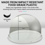 EUROCHEF Commercial Fairy Floss Cotton Candy Maker Machine Bubble Cover 52cm - Image 4