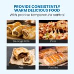 EUROCHEF Electric Food Warmer Display, 1000W, 4-Tier Stainless Steel - Image 3