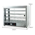 EUROCHEF Electric Food Warmer Display, 1000W, 4-Tier Stainless Steel - Image 6