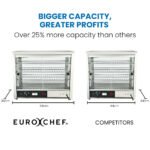 EUROCHEF Electric Food Warmer Display, 1000W, 4-Tier Stainless Steel - Image 7