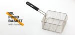 EuroChef Commercial Electric Deep Fryer Frying Basket Chip Cooker Fry Scoop - Image 5