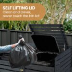 PlantCraft Double Wood Wheelie Bins Storage Shed, 2 Door Garbage Rubbish Bin Enclosure - Image 4