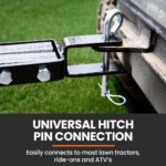 PlantCraft Tow Behind Lawn Roller Spike Aerator 36" Wide, Universal Hitch for Ride on Mower, Garden Tractor - Image 7