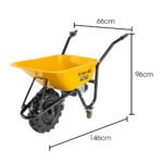 Baumr-AG 40V Battery Powered Wheelbarrow Motorised Electric, 80L Bucket Volume, 260kg Capacity - Image 2