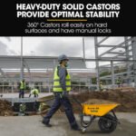 Baumr-AG 40V Battery Powered Wheelbarrow Motorised Electric, 80L Bucket Volume, 260kg Capacity - Image 5