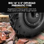 Baumr-AG 40V Battery Powered Wheelbarrow Motorised Electric, 80L Bucket Volume, 260kg Capacity - Image 9