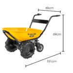 Baumr-AG 40V Battery Powered Wheelbarrow Motorised Electric, 100L Bucket Volume, 4 Wheel, 260kg Capacity - Image 2