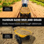 Baumr-AG 40V Battery Powered Wheelbarrow Motorised Electric, 100L Bucket Volume, 4 Wheel, 260kg Capacity - Image 8