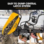 Baumr-AG 40V Battery Powered Wheelbarrow Motorised Electric, 100L Bucket Volume, 3 Wheel, 260KG, Lifting Bucket - Image 5