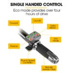 Baumr-AG 40V Battery Powered Wheelbarrow Motorised Electric, 100L Bucket Volume, 3 Wheel, 260KG, Lifting Bucket - Image 9