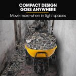 Baumr-AG 40V Battery Powered Wheelbarrow Motorised Electric, 100L Bucket Volume, 3 Wheel, 260KG, Lifting Bucket - Image 10