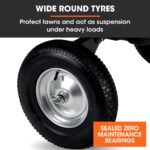 PlantCraft Poly Dump Cart, 272kg Load Heavy Duty Tipper Trailer, 16-inch Tyres, for Ride-on Lawn Mower Tractor, ATV, Quad Bike - Image 7