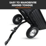 PlantCraft Poly Dump Cart, 272kg Load Heavy Duty Tipper Trailer, 16-inch Tyres, for Ride-on Lawn Mower Tractor, ATV, Quad Bike - Image 9