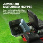 PLANTCRAFT Spreader 12V 36kg 30L Lawn Seed Fertiliser, for ATV, Ride on Mower, with Rain Cover - Image 2