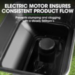 PLANTCRAFT Spreader 12V 36kg 30L Lawn Seed Fertiliser, for ATV, Ride on Mower, with Rain Cover - Image 4