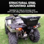 PLANTCRAFT Spreader 12V 36kg 30L Lawn Seed Fertiliser, for ATV, Ride on Mower, with Rain Cover - Image 7