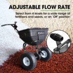 PLANTCRAFT Walk Behind Broadcast Spreader 56kg 60L Seed Lawn Fertiliser - Image 4