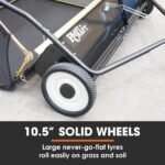 PlantCraft Lawn Sweeper 48" Wide, Tow Behind Leaf and Grass Clipping Collector, Universal Hitch for Ride on Mower, Garden Tractor - Image 9