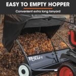 PlantCraft Lawn Sweeper 48" Wide, Tow Behind Leaf and Grass Clipping Collector, Universal Hitch for Ride on Mower, Garden Tractor - Image 6