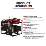 GENPOWER 3.6kW Peak 3.2kW Open Frame Inverter Generator, 2x15A, 11L Tank, Portable, Backup - Image 2