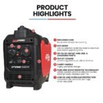 GENPOWER 1.2kW Peak 1.0kW Inverter Generator, Portable Lightweight Camping - Image 2