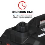 GENPOWER 2.3kW Peak 1.8kW Inverter Generator, 2x15A, 12V, USB, Portable, Petrol, Camping, Home Backup - Image 7