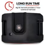 GENPOWER 6.2kW Peak 6.0kW Inverter Generator, Push Button & Remote Start, 15L Tank, Portable w/ Wheels, Camping, Backup - Image 8