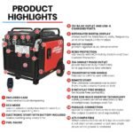 GENPOWER 8.5kW Peak 8.2kW Inverter Generator, Push Button & Remote Start, ATS Compatible, RCD, Portable w/ Wheels, 27L Fuel Tank, Grid Power Home Backup - Image 2