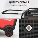 GENPOWER 8.5kW Peak 8.2kW Inverter Generator, Push Button & Remote Start, ATS Compatible, RCD, Portable w/ Wheels, 27L Fuel Tank, Grid Power Home Backup - Image 7